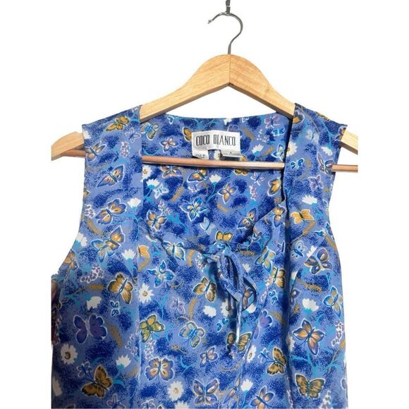 Vintage coco banco butterfly mini dress sz 6 - Picture 5 of 5